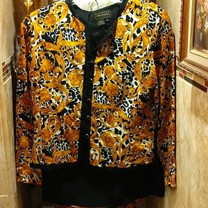 VINTAGE SILK SKIRT SET Size 12